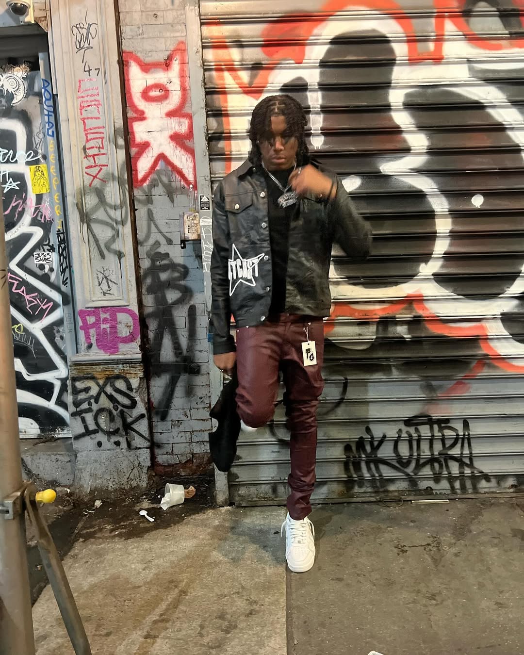 Wax Jeans Burdgundy (Preorder 1-3weeks)
