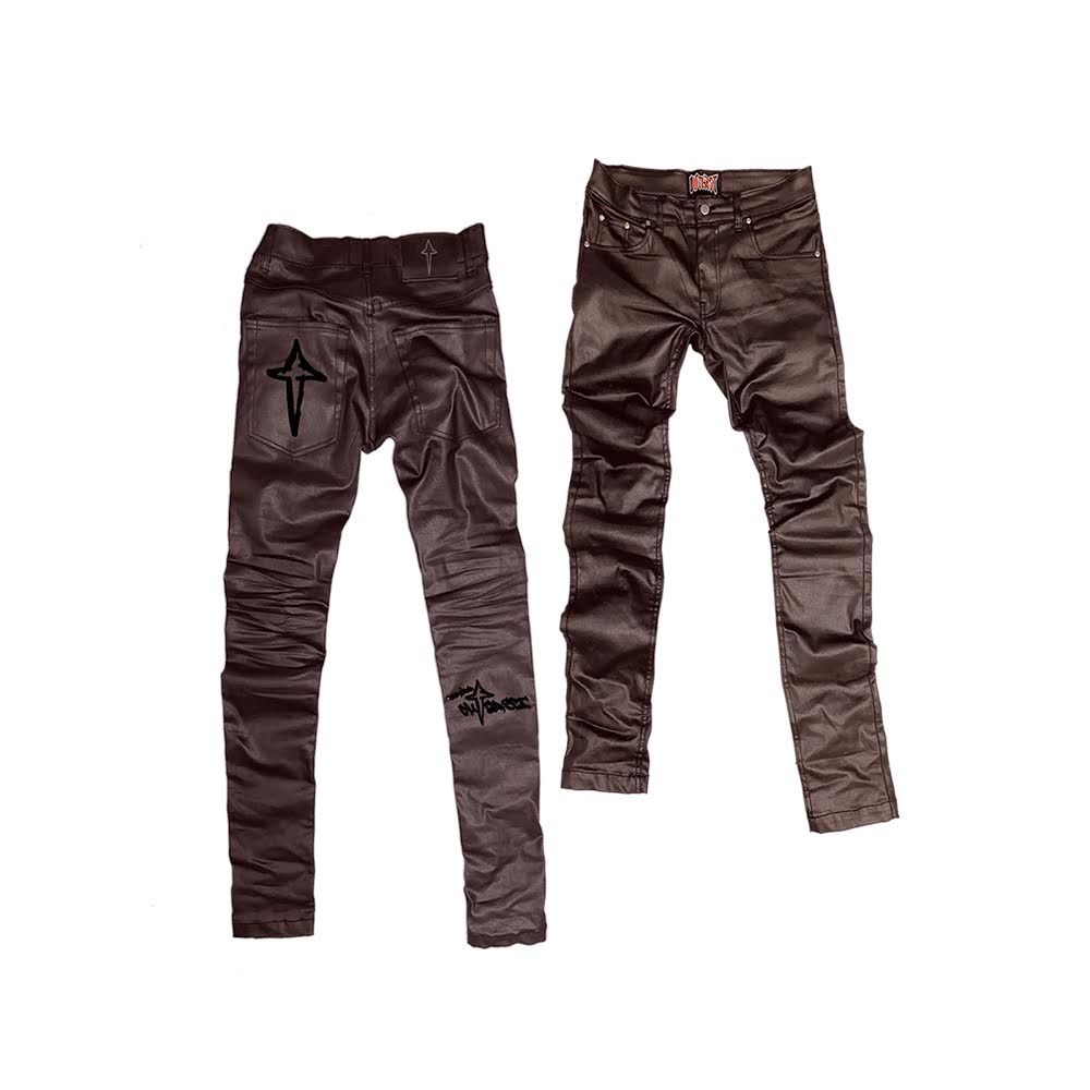 Wax Jeans Burdgundy (Preorder 1-3weeks)